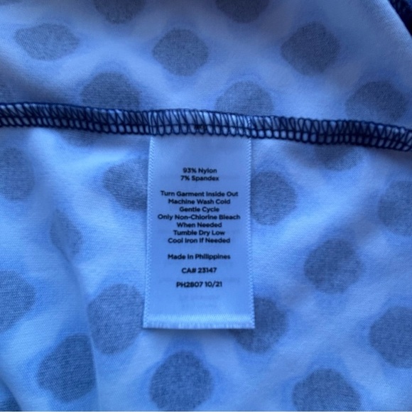 Talbots Blue and White Geometric XL Dress - Picture 5 of 6